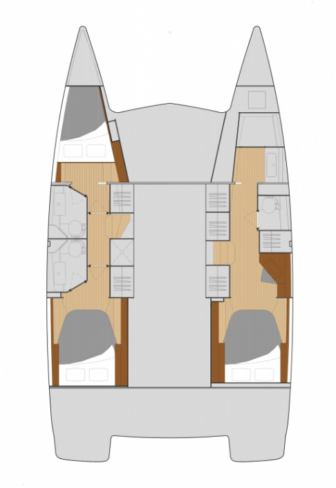 Noleggio Catamarano Fountaine Pajot con patente nautica