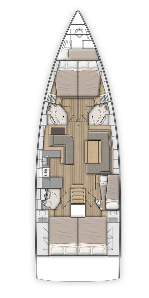 Noleggio Barca a vela a Cala d'Or – Bénéteau Oceanis 51.1