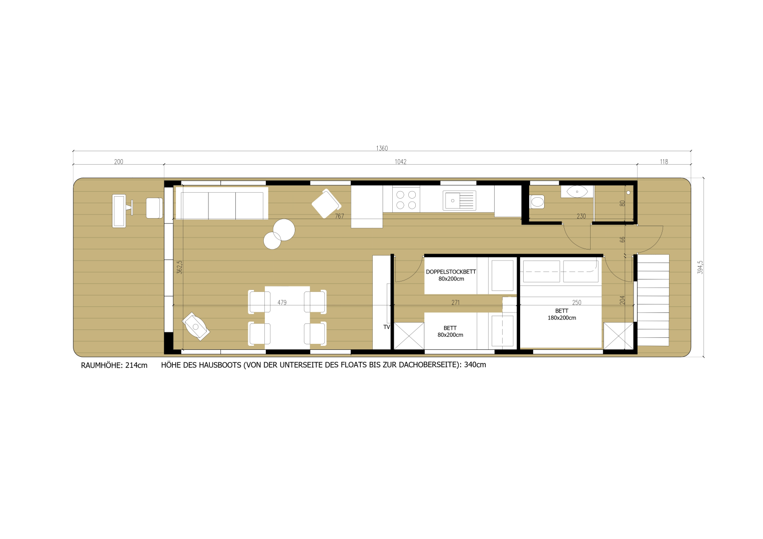 Noleggio Houseboat WOMA con patente nautica