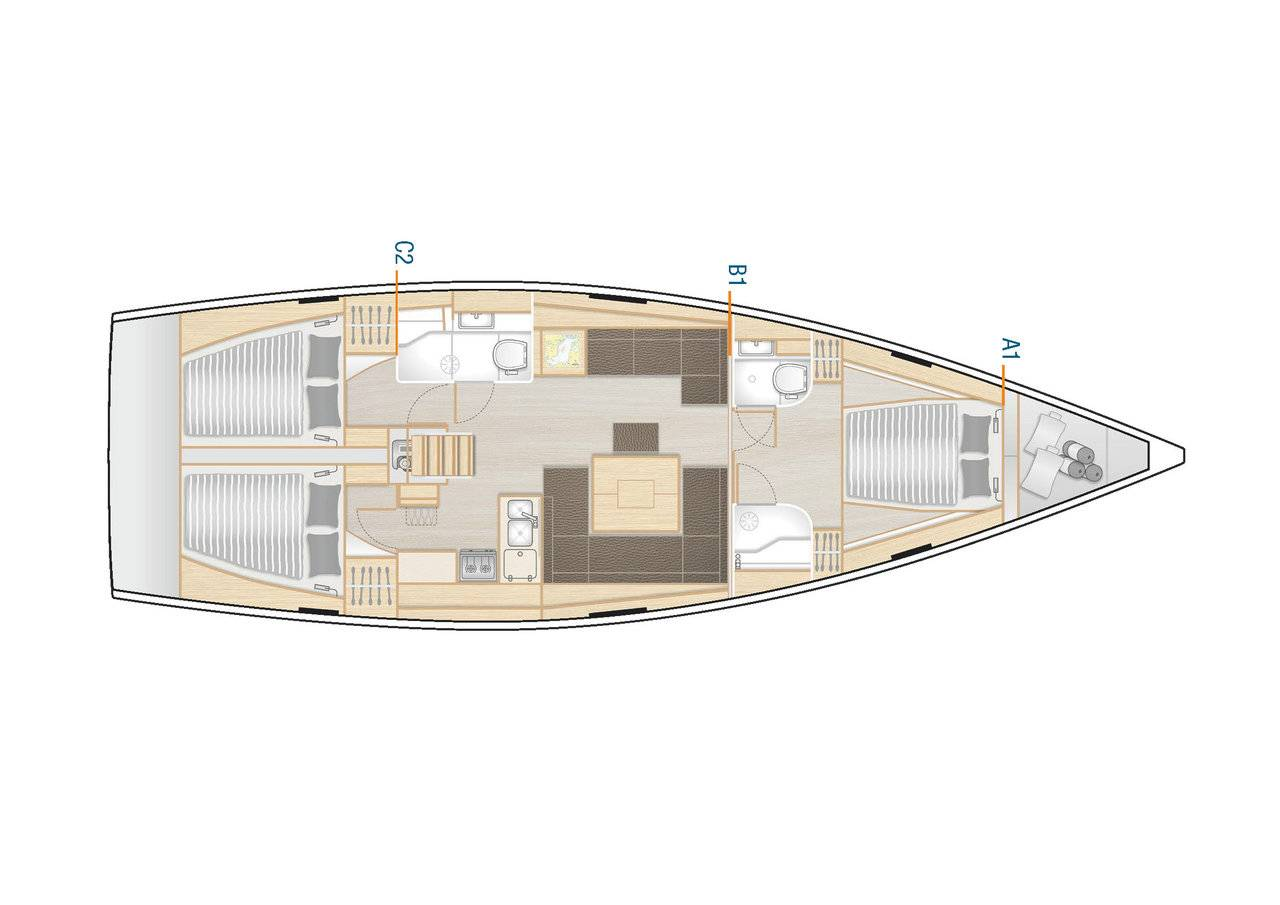 Noleggio Barca a vela a Seget Donji – Hanse Hanse 458