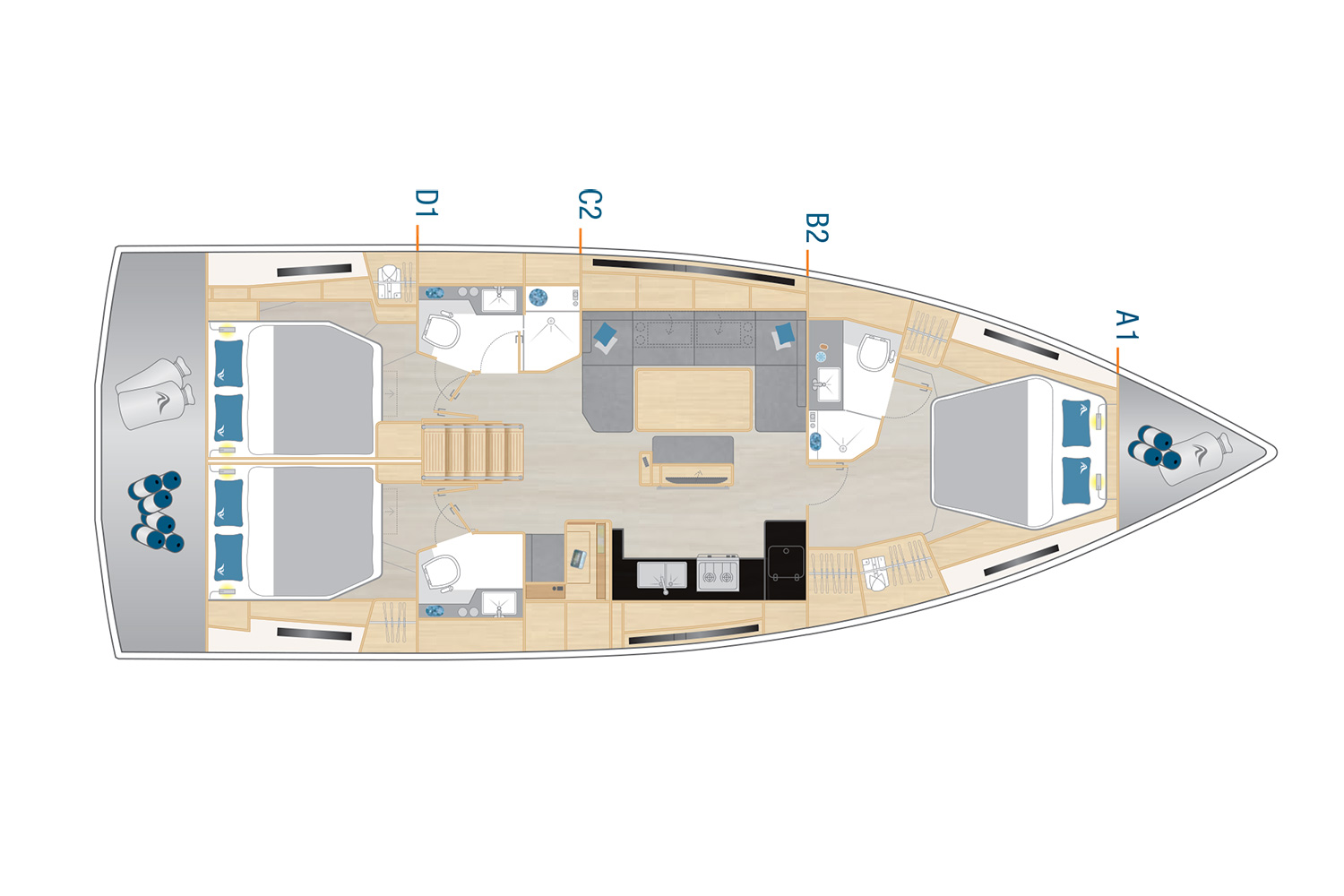 Noleggiare una Hanse Hanse 460 a Seget Donji