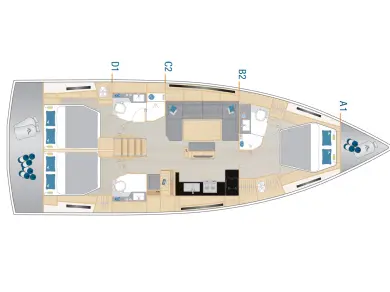 Noleggiare una Hanse Hanse 460 a Seget Donji