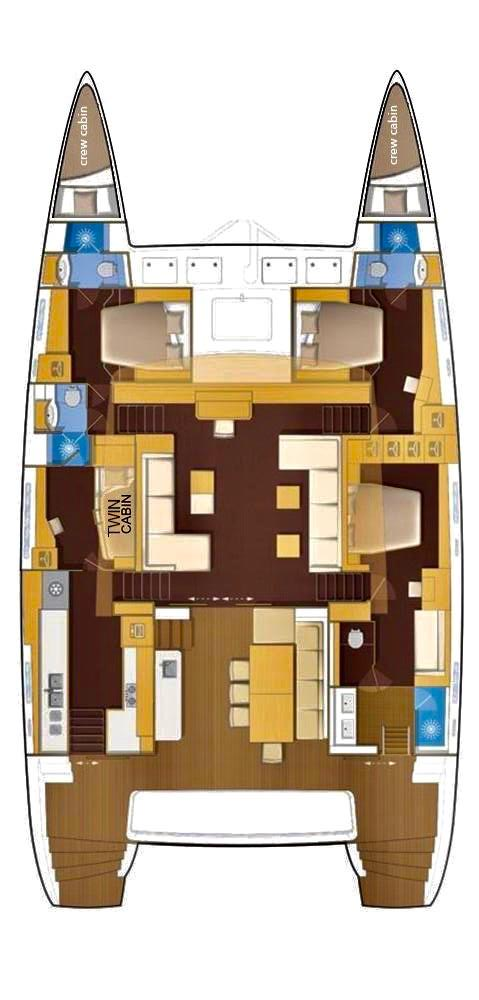 Noleggio barche Lagoon Lagoon 620 a Bodrum su Samboat