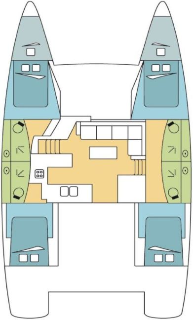 Noleggio barche Fountaine Pajot Elba 45 a Olbia su Samboat