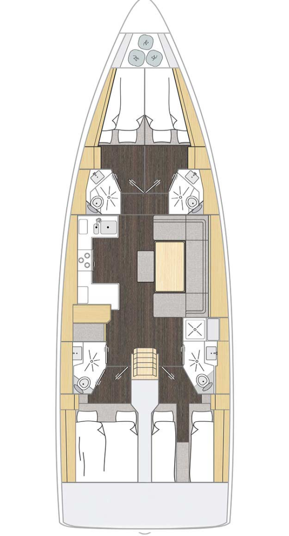 Noleggio barche Pola economico Bavaria C46