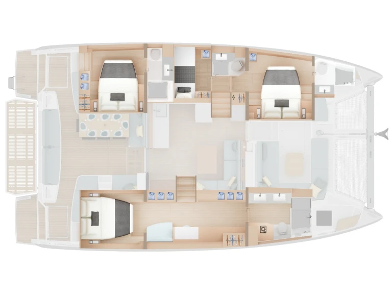 Noleggio a Seget Donji – Lagoon Lagoon 47 - 4 + 1 cab. su SamBoat