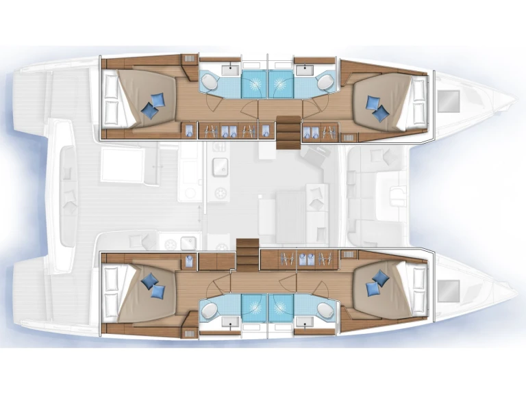 Noleggio barche Lagoon Lagoon 46 Luxe A/C a Le Marin su Samboat