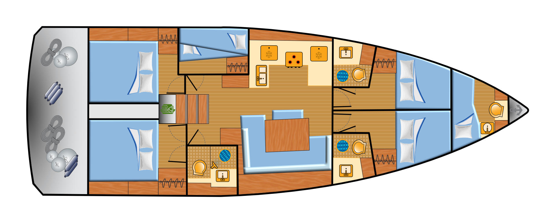 Jeanneau Sun Odyssey 490 da affittare a  Zaravecchia (Biograd)
