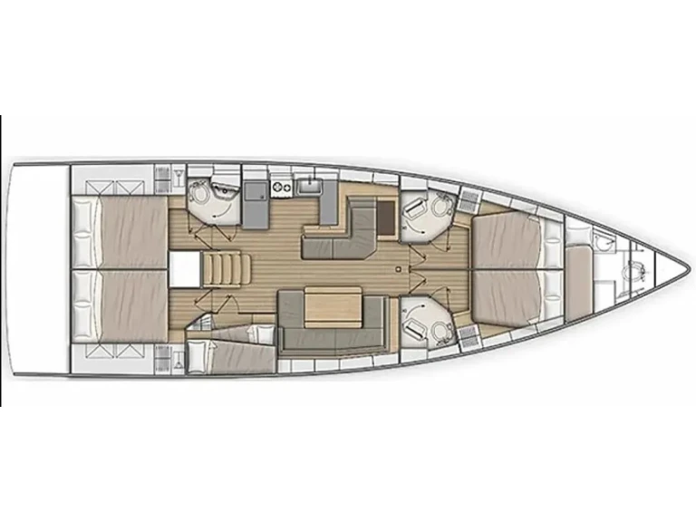 Noleggio Barca a vela a Nikiána – Bénéteau Oceanis 51.1