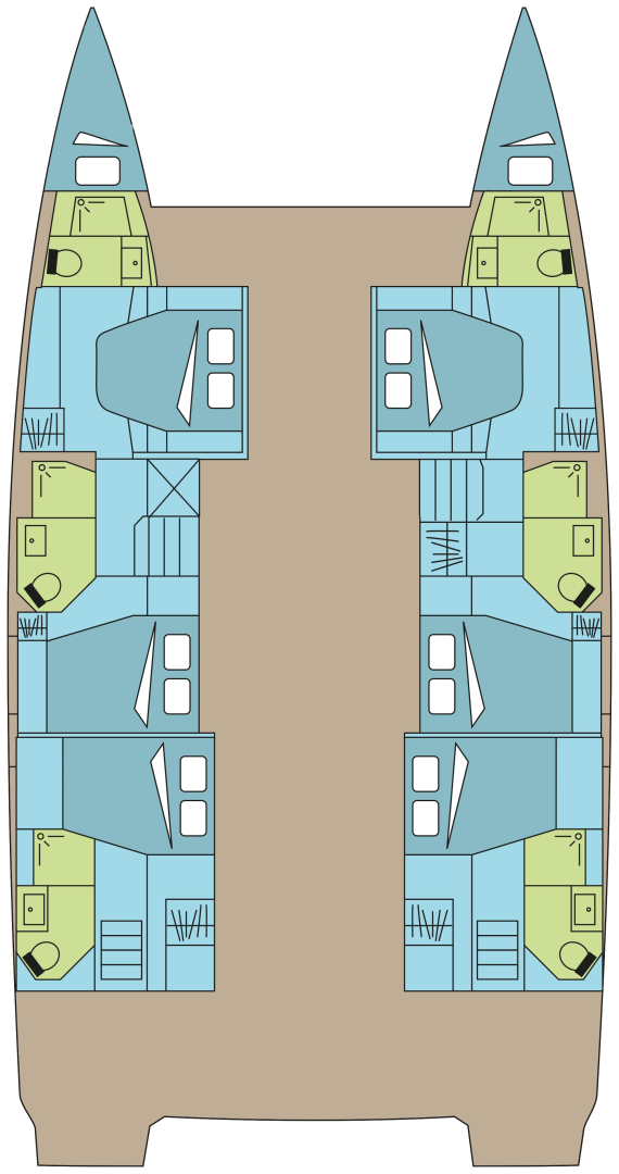 Noleggio barche Fountaine Pajot Fountaine Pajot Aura 51 SMART ELECTRIC - 6 + 2 cab. a Pozzuoli su Samboat