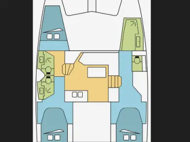 Noleggio Catamarano Fountaine Pajot con patente nautica