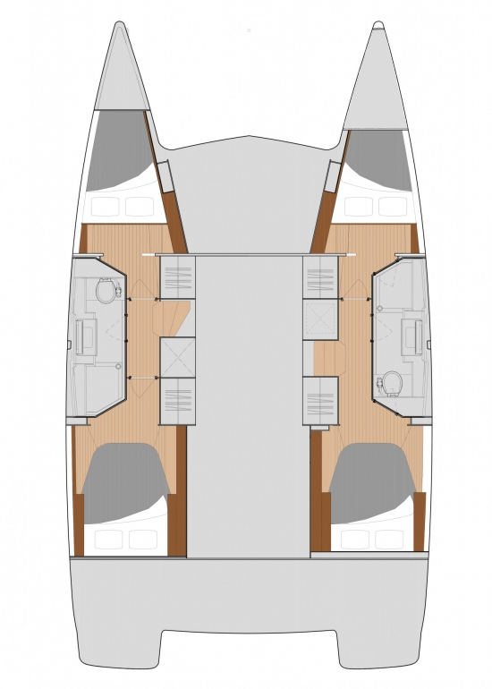 Noleggio Catamarano Fountaine Pajot con patente nautica