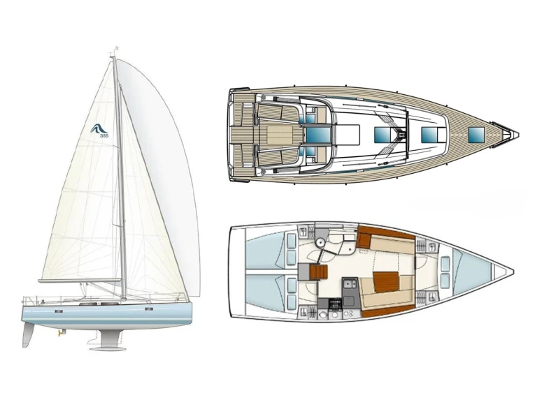Hanse Hanse 385 da affittare a  Lávrio