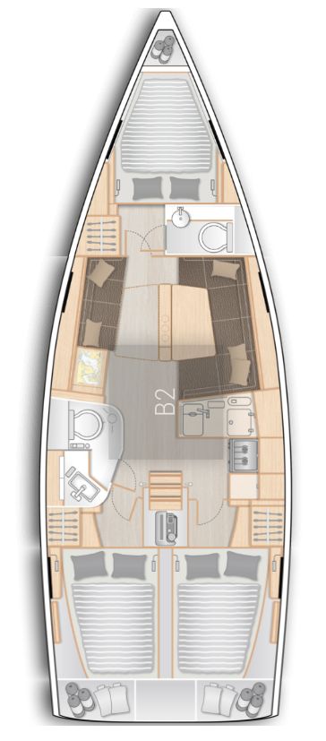 Noleggio barche Flensburg economico Hanse 388