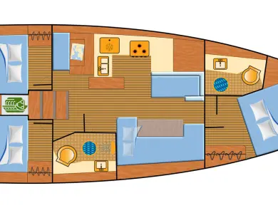 Jeanneau Sun Odyssey 410 da affittare a  Palma de Maiorca