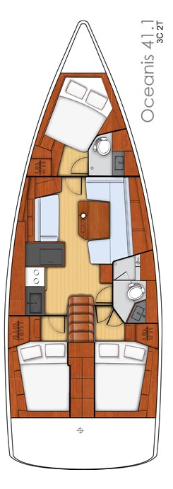 Noleggio Barca a vela a Lefkáda – Bénéteau Oceanis 41.1