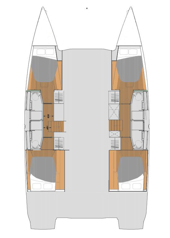 Noleggio Catamarano Fountaine Pajot con patente nautica