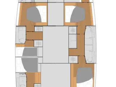 Noleggio Catamarano Fountaine Pajot con patente nautica