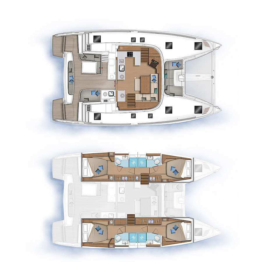 Noleggio barche Álimos economico Lagoon 46