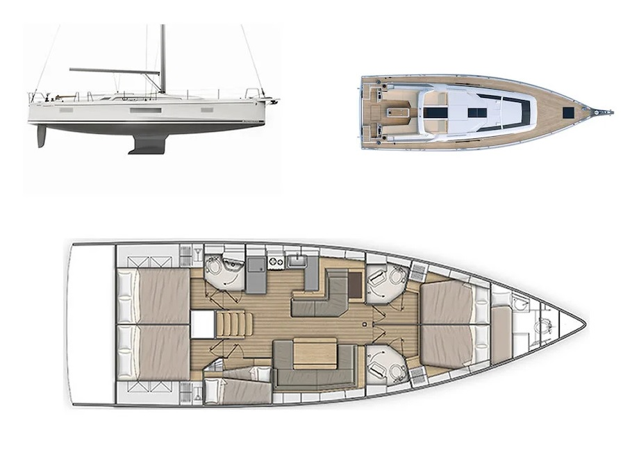 Noleggio Barca a vela Bénéteau con patente nautica
