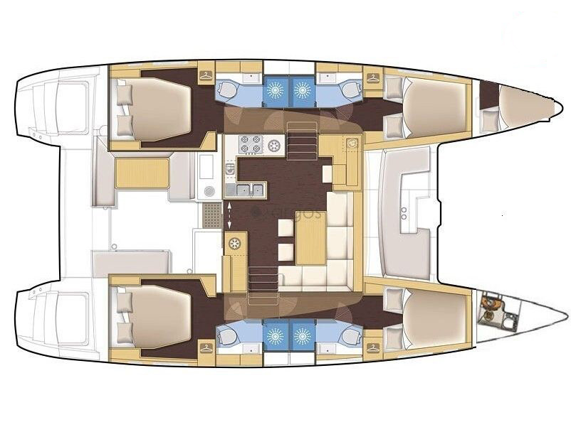 Noleggio barche Lefkáda economico Lagoon 450 F