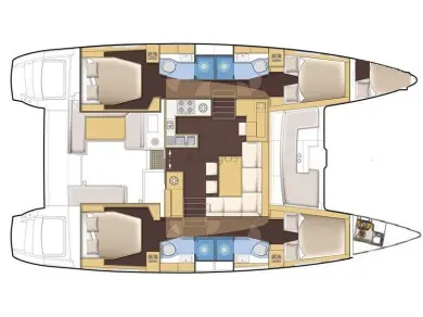 Noleggio barche Lefkáda economico Lagoon 450 F