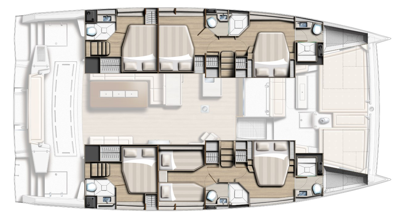Noleggio Catamarano con o senza skipper Bali a Parham Town