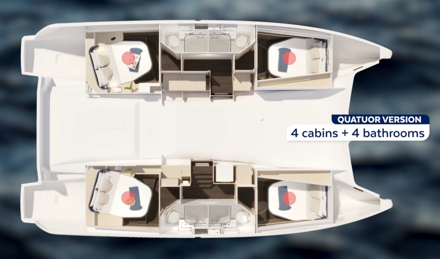 Noleggiare una Fountaine Pajot Fountaine Pajot FP 44 Quatuor - 4 cab. a Parham Town