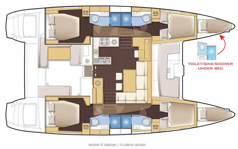 Noleggio barche Lagoon Lagoon 450 a Parham Town su Samboat