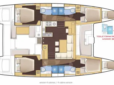 Noleggio barche Lagoon Lagoon 450 a Parham Town su Samboat