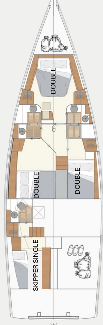 Noleggio barche Hanse Moody 54 DS a Gouviá su Samboat