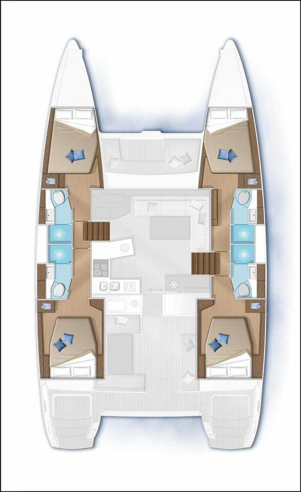 Noleggio barche Lagoon Lagoon 450 Sport Top a Pianottoli-Caldarello su Samboat