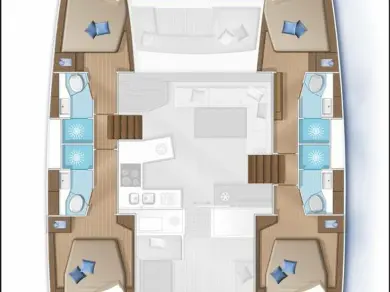 Noleggio barche Lagoon Lagoon 450 Sport Top a Pianottoli-Caldarello su Samboat